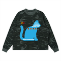 ihm cat waffle t-shirt